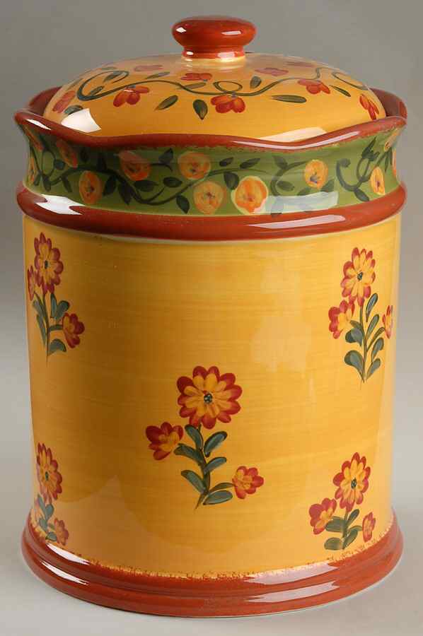 Provence Extra Large Canister & Lid with Seal Ring by Certified International-1