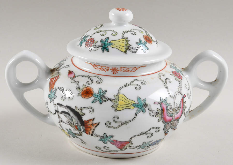 CX210 Sugar Bowl & Lid by China (Made in China)-1