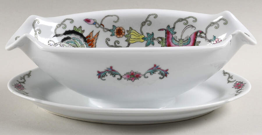 CX210 Gravy Boat with Attached Underplate by China (Made in China)-1
