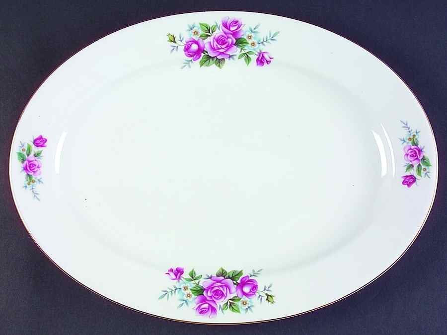 CX212 14" Oval Serving Platter by China (Made in China)-1