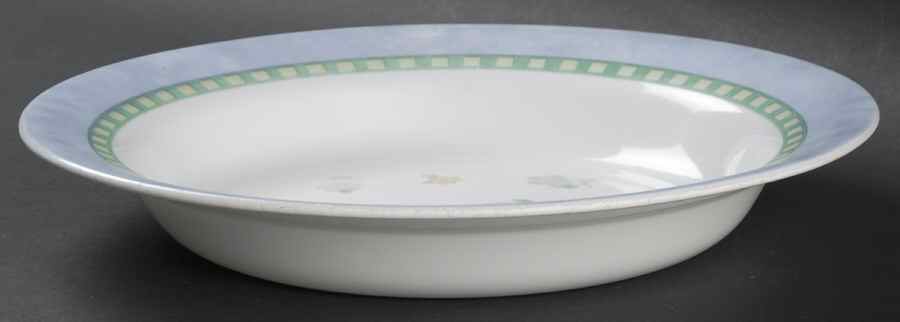 Bluefield (Corelle) Large Rim Soup Bowl by Corning Corelle-1
