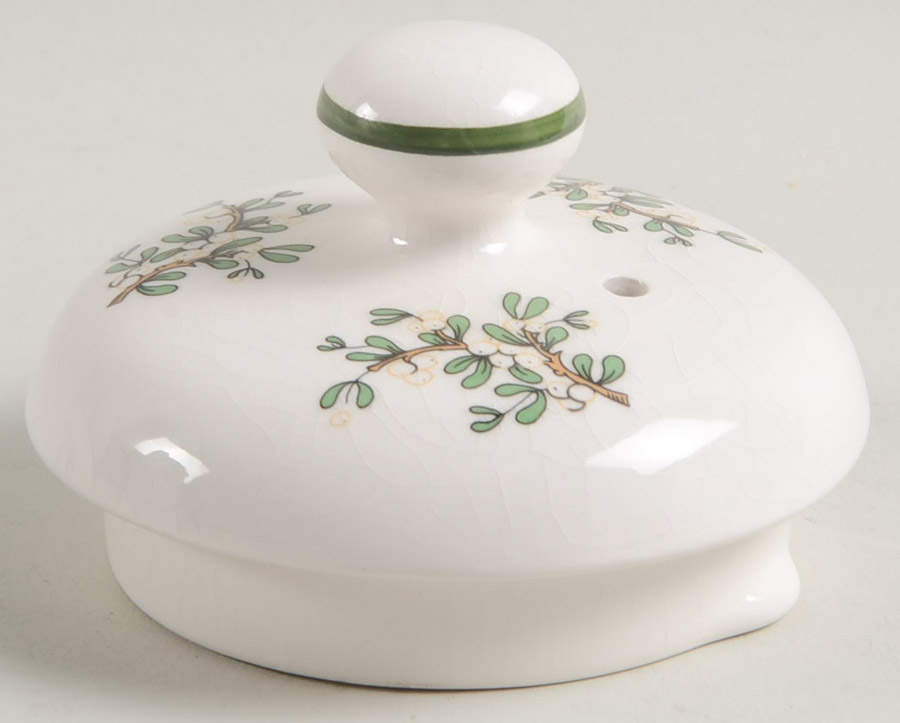 Christmas Tree (Narrow Green Band, White) Lid for Coffee Pot by Cuthbertson-1