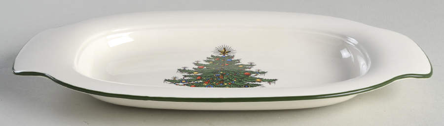 Christmas Tree (Narrow Green Band, White) Celery by Cuthbertson-1