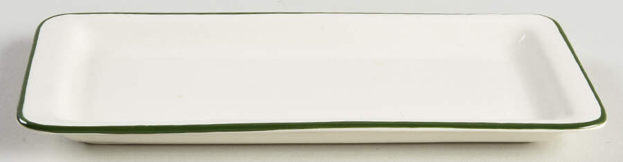 Christmas Tree (Narrow Green Band, White) 1/4 Lb Butter No Lid by Cuthbertson-1