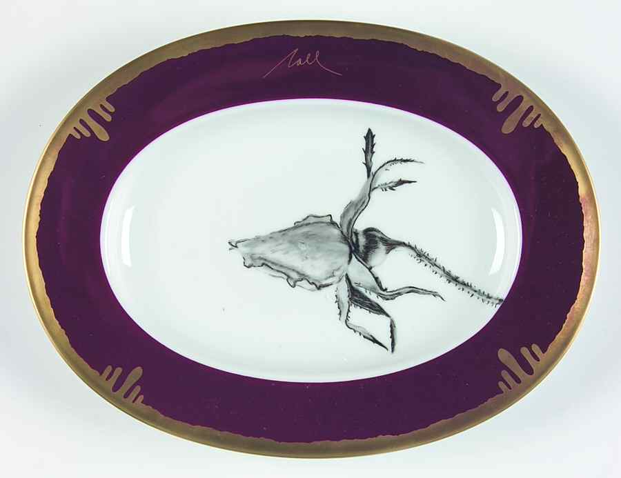 Tuscan Roses Aubergine (Purple) Relish by Charles Field Haviland-1