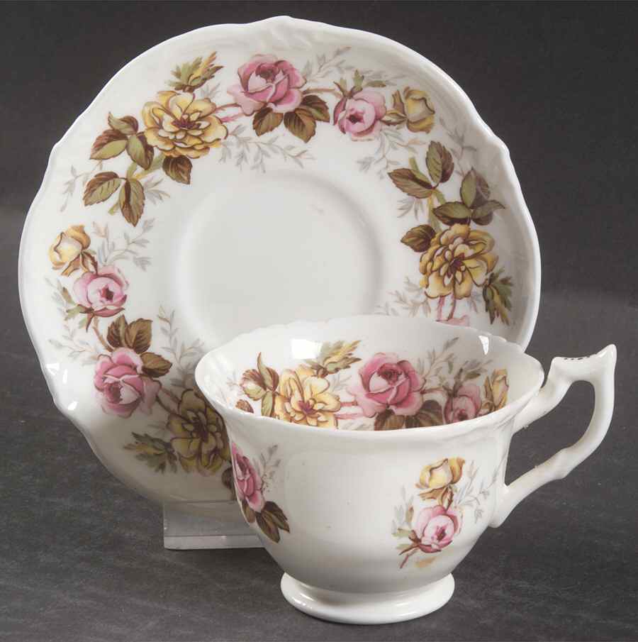 Dorothy Footed Demitasse Cup & Saucer Set by Coalport-1