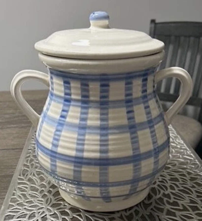 Dry Goods Cookie Jar & Lid by Country Living-1