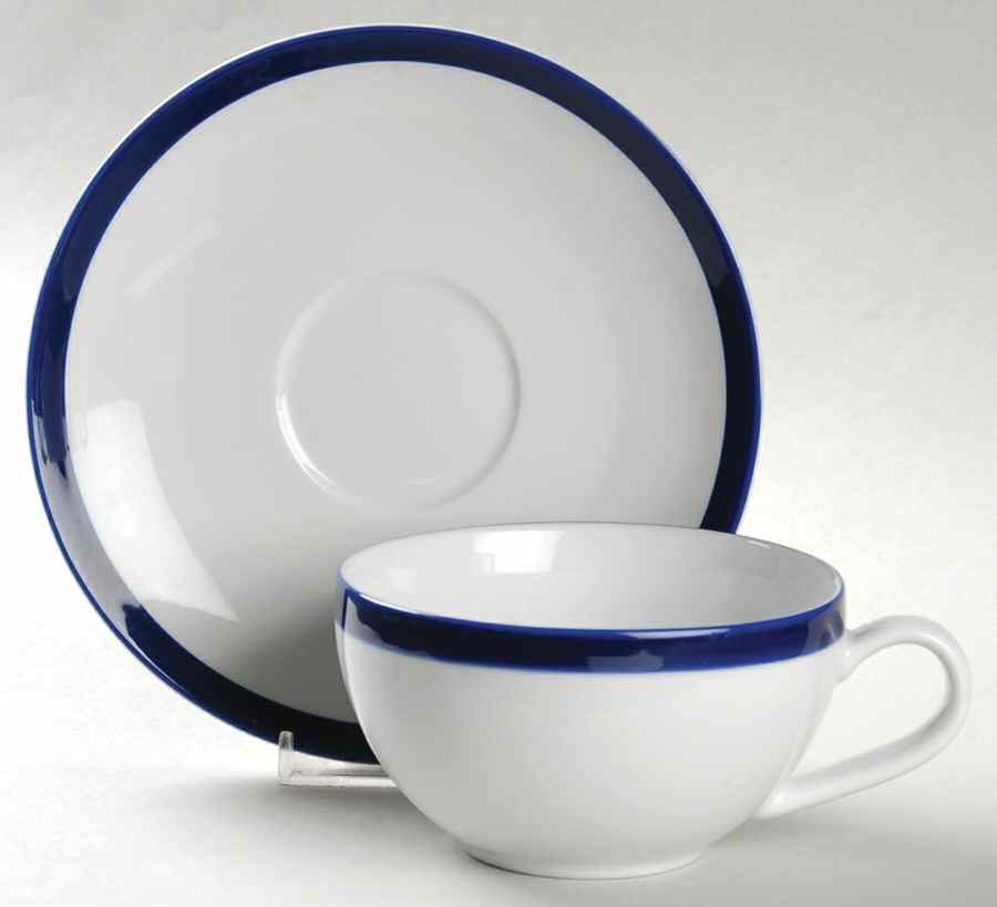 Belmont Flat Cup & Saucer Set by Crate & Barrel-1