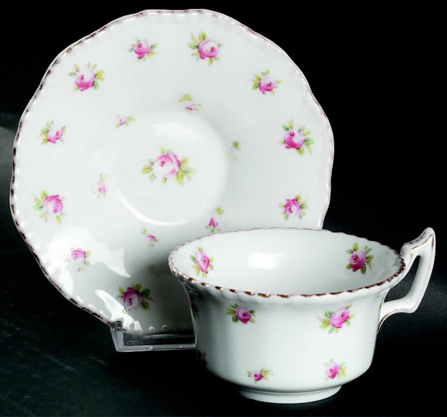 Y6444 Flat Cup & Saucer Set by Coalport-1