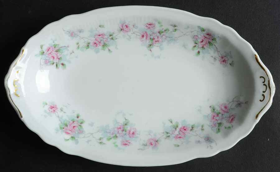 1564 11" Oval Serving Platter by Imperial China Austria-1