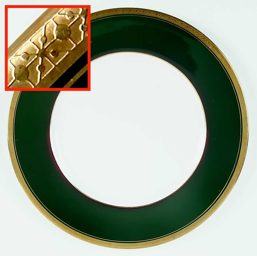 Elite Green Dinner Plate by Coalport-1
