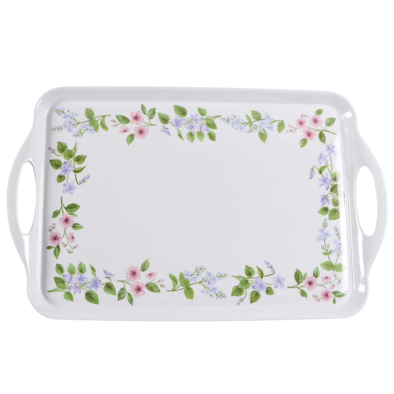Delicate Array (Corelle) Handled Melamine Tray by Corning Corelle-1