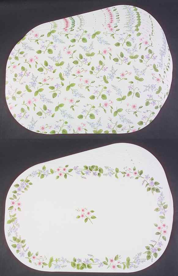 Delicate Array (Corelle) Reversible Plastic Foam Place Mat by Corning Corelle-1