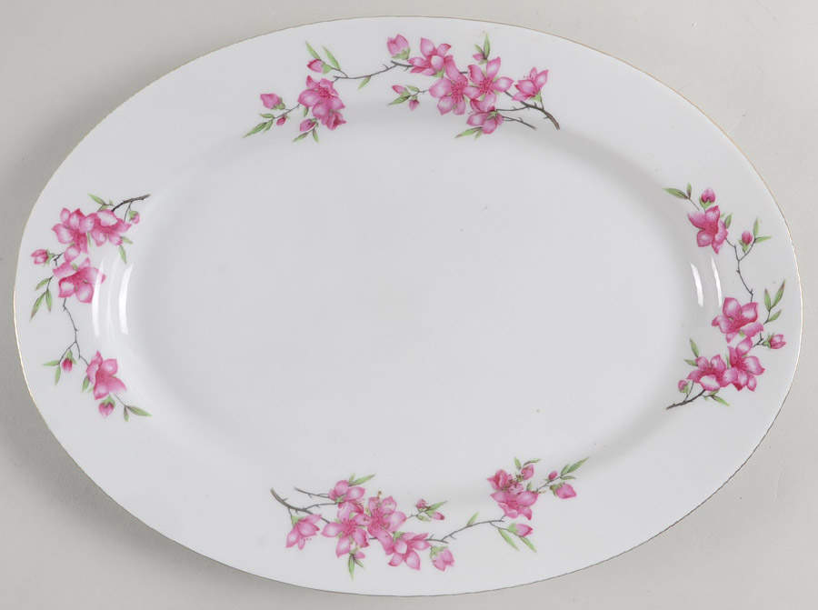 CX219 12" Oval Serving Platter by China (Made in China)-1