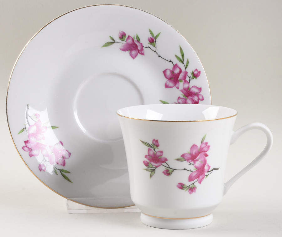 CX219 Footed Cup & Saucer Set by China (Made in China)-1