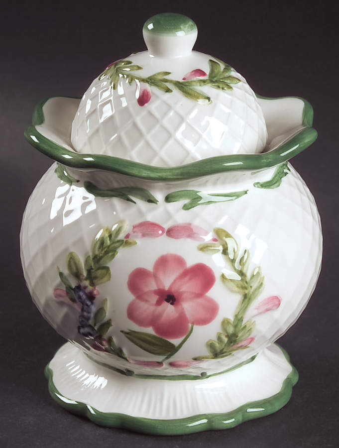 Wild Flowers Sculpted Sugar Bowl & Lid by Charter Club-1