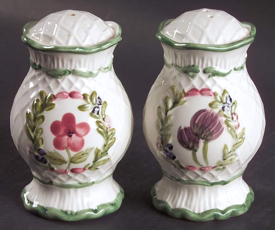Wild Flowers Sculpted Salt & Pepper Set by Charter Club-1