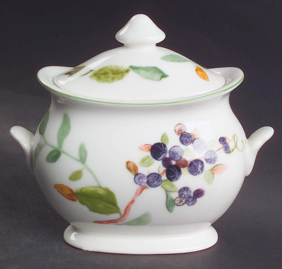 Wild Flowers Sugar Bowl & Lid by Charter Club-1