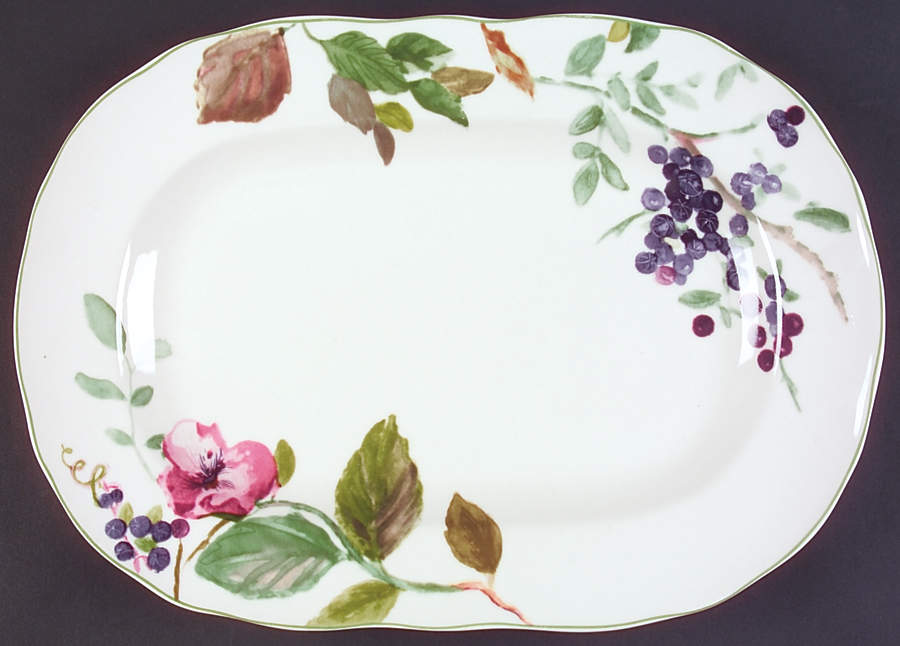 Wild Flowers 14" Oval Serving Platter by Charter Club-1