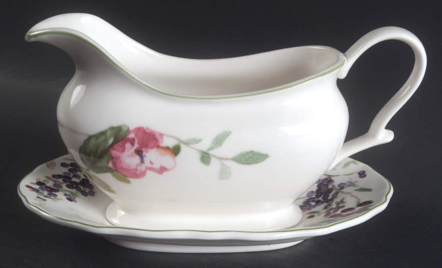 Wild Flowers Gravy Boat & Underplate by Charter Club-1
