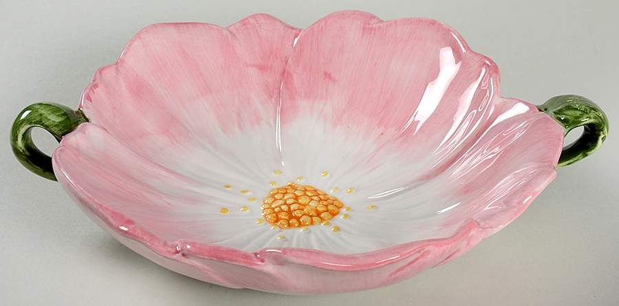 Wild Flowers Handled Round Bowl 7" by Charter Club-1