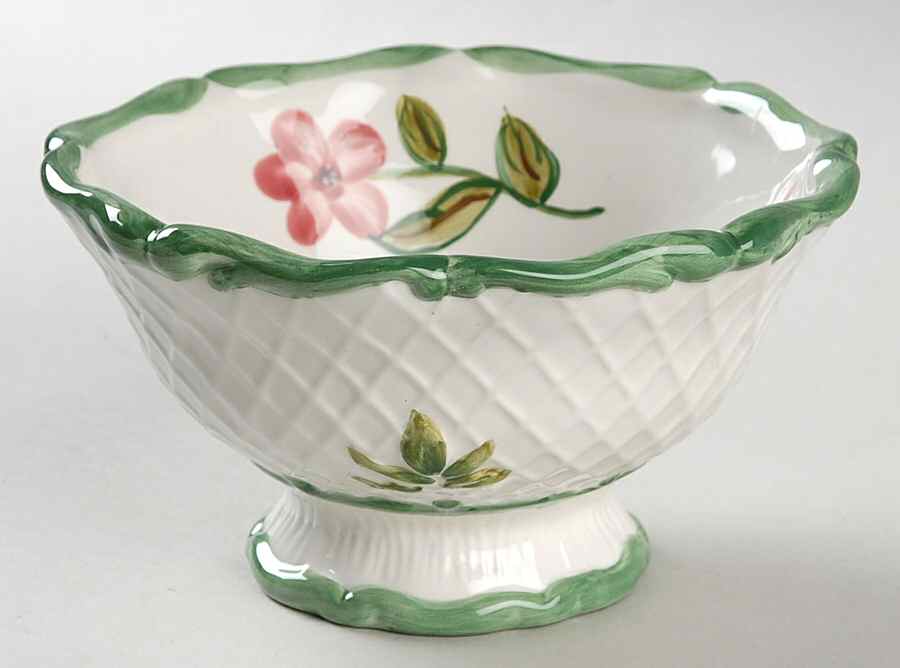Wild Flowers Sculptured Pedestal Bowl by Charter Club-1