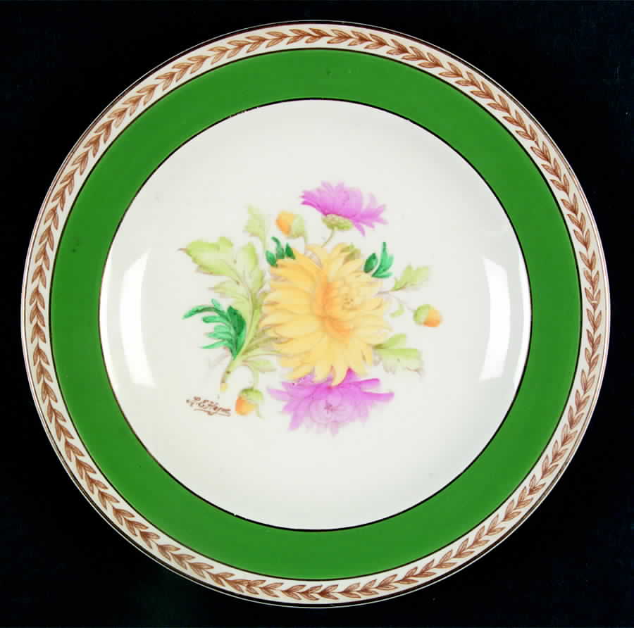 Chrysanthemum Luncheon Plate by Crown Ducal-1