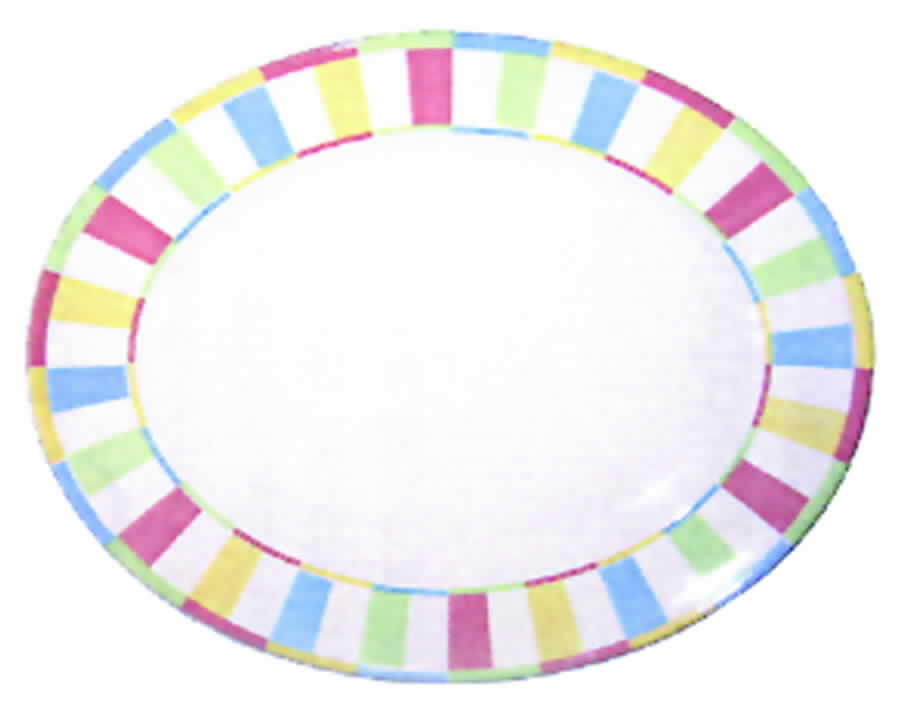 Popsicle 14" Oval Serving Platter by Lynn Chase-1
