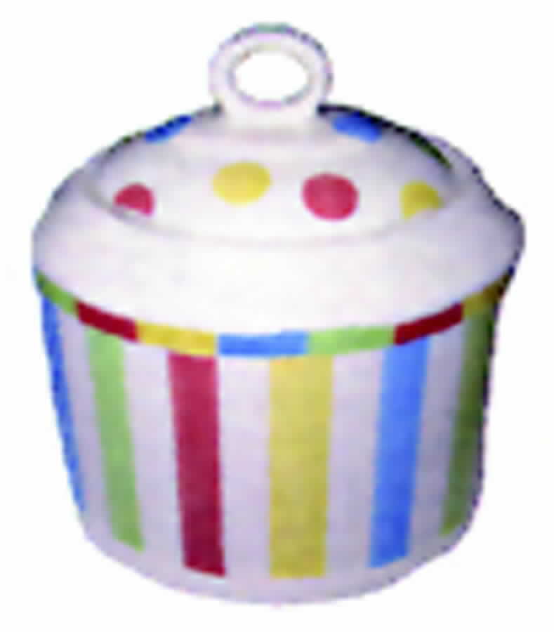 Popsicle Sugar Bowl & Lid by Lynn Chase-1