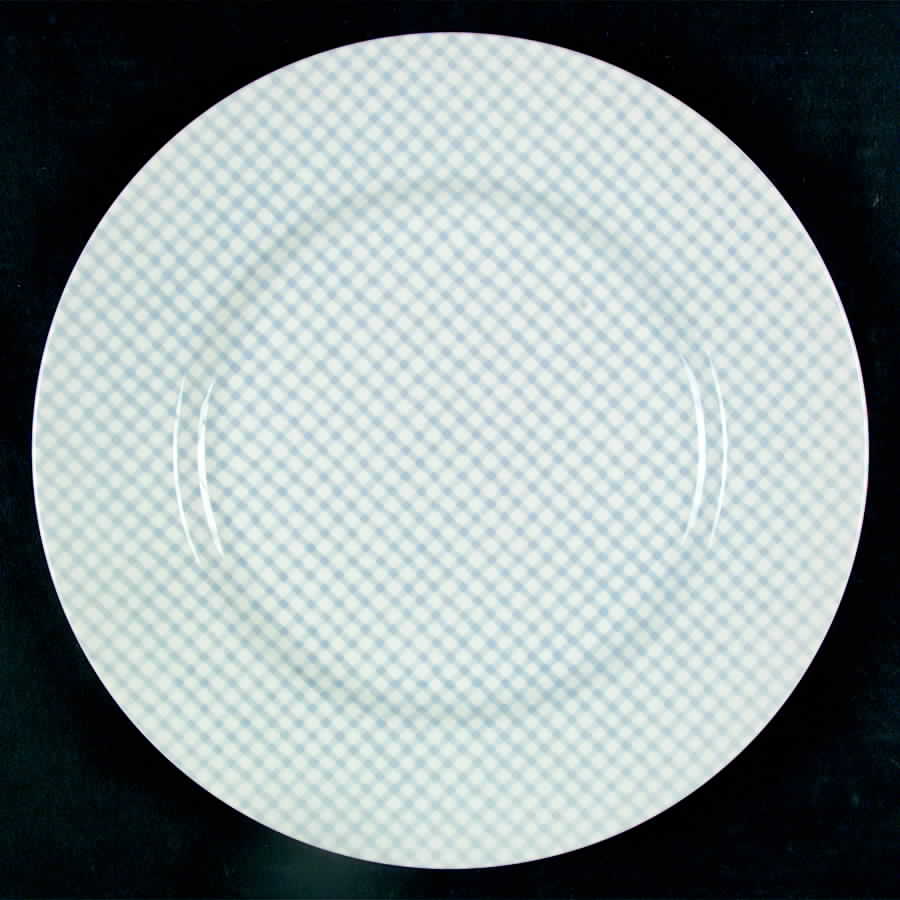 Camden Square Blue Dinner Plate by Crate & Barrel-1