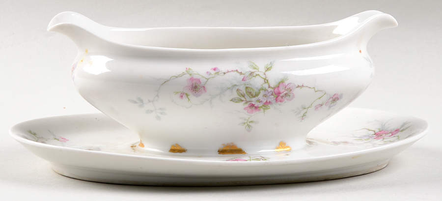 CHF1002 Gravy Boat with Attached Underplate by Charles Field Haviland-1