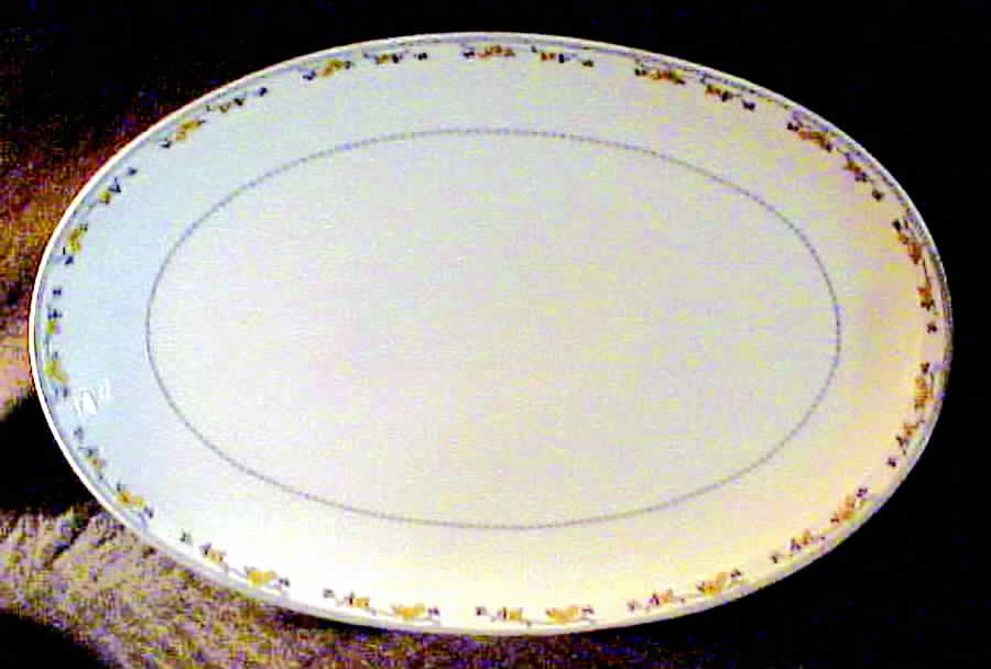 CHF1003 12" Oval Serving Platter by Charles Field Haviland-1