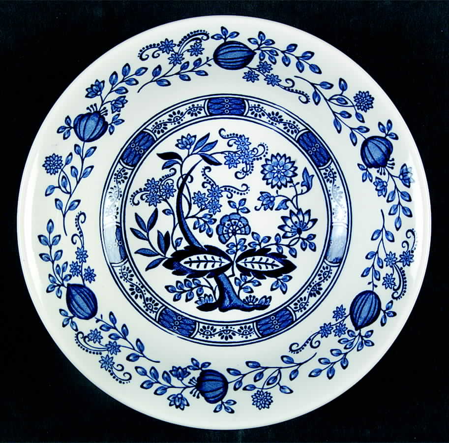 Blue Onion (Smooth) Coupe Cereal Bowl by Churchill-1