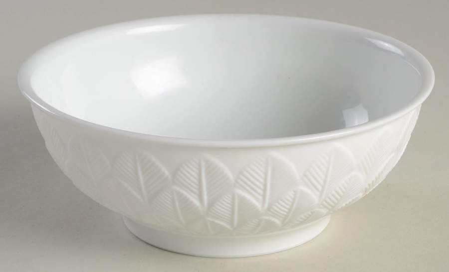 Feuilles White (Blanc) Individual Salad Bowl by Jean Louis Coquet-1