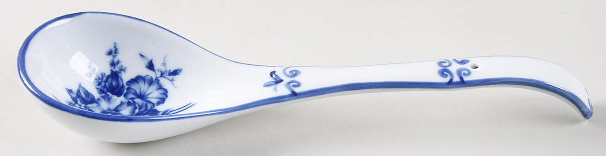 Blue And White Tureen Ladle by Cracker Barrel-1