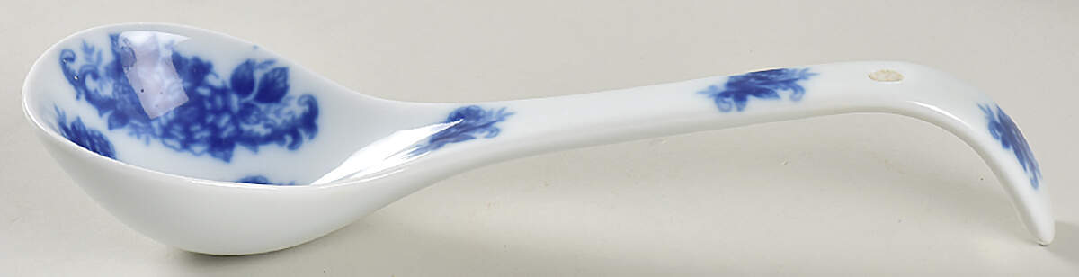 Blue And White Tureen Ladle by Cracker Barrel-1