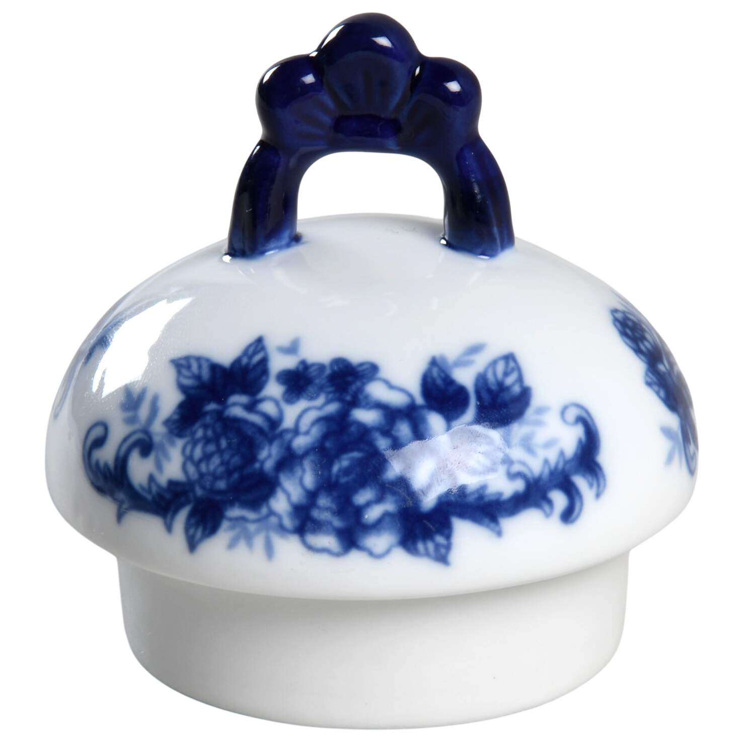 Blue And White Lid for Coffee Pot by Cracker Barrel-1