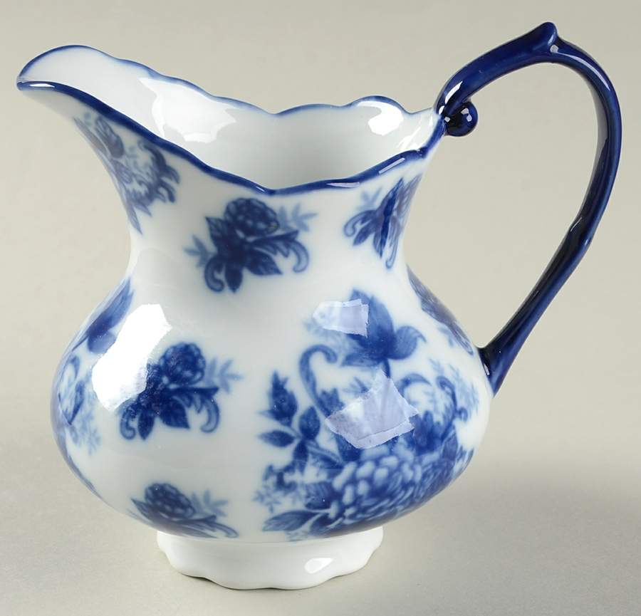 Blue And White Creamer by Cracker Barrel-1