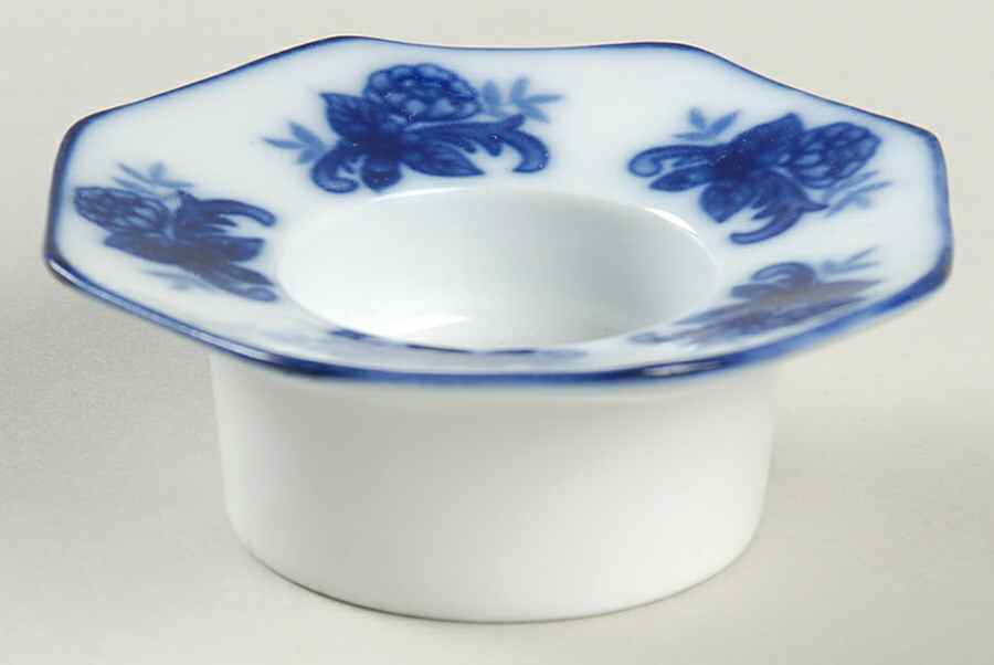 Blue And White Candleholder by Cracker Barrel-1