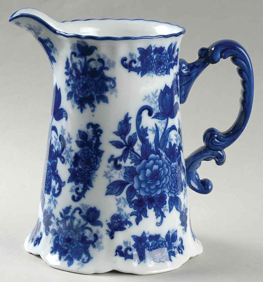 Blue And White 80 Oz Pitcher by Cracker Barrel-1