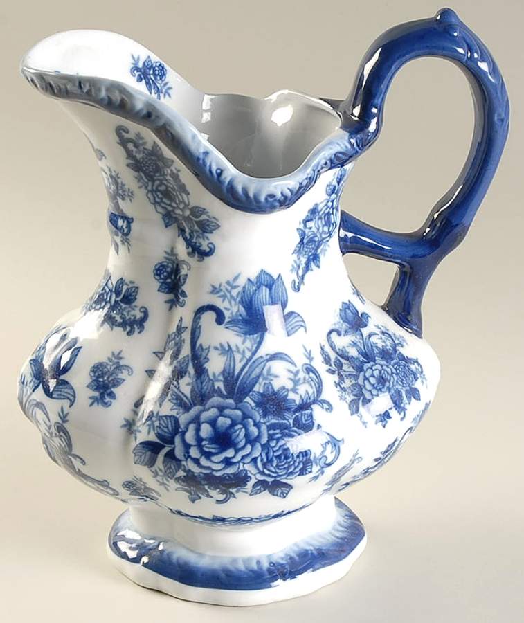Blue And White 64 Oz Pitcher (For Bowl Set) by Cracker Barrel-1