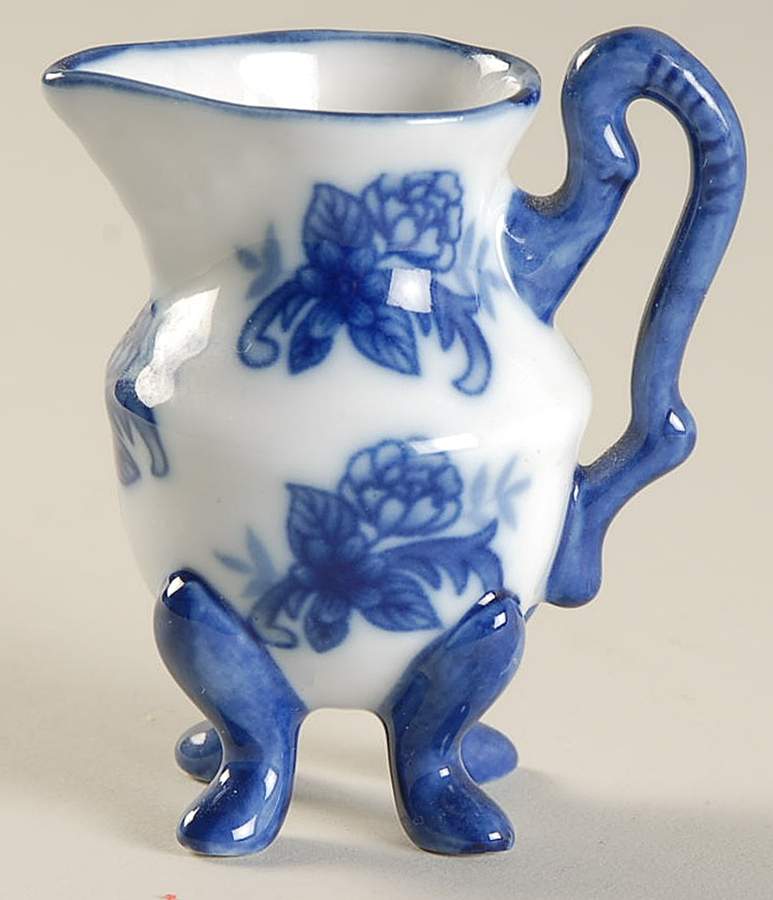 Blue And White Toy Creamer by Cracker Barrel-1