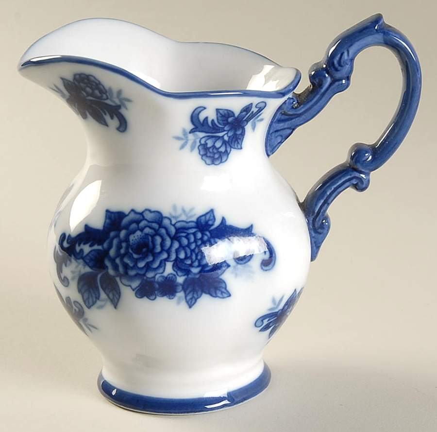 Blue And White Creamer by Cracker Barrel-1