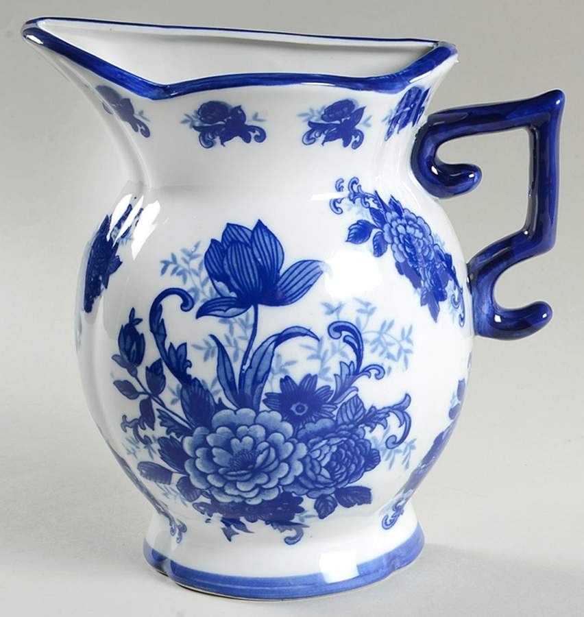 Blue And White Wall Pocket Vase by Cracker Barrel-1