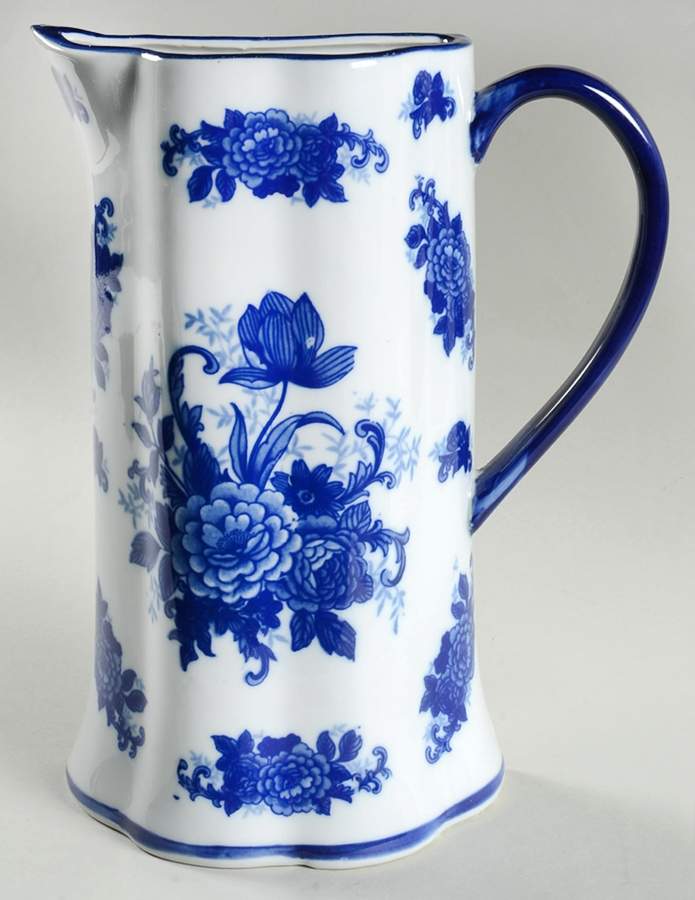Blue And White Wall Pocket Vase by Cracker Barrel-1