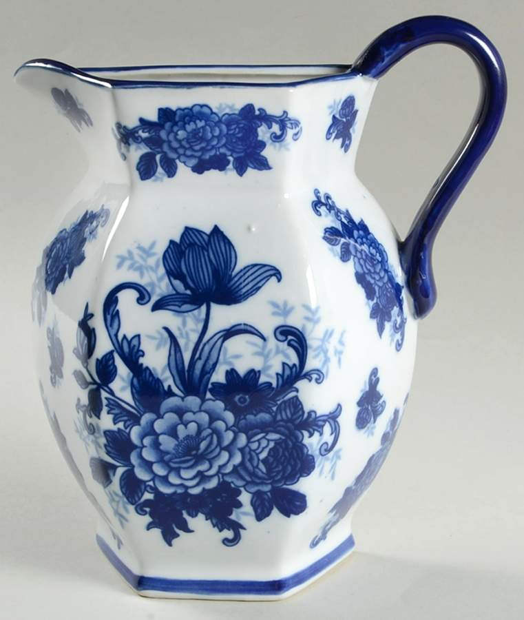 Blue And White Wall Pocket Vase by Cracker Barrel-1