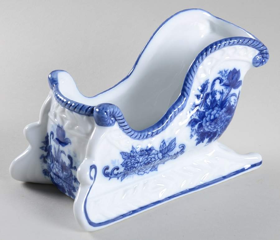 Blue And White Medium Sleigh by Cracker Barrel-1