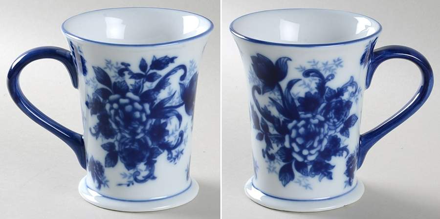 Blue And White Mug by Cracker Barrel-1