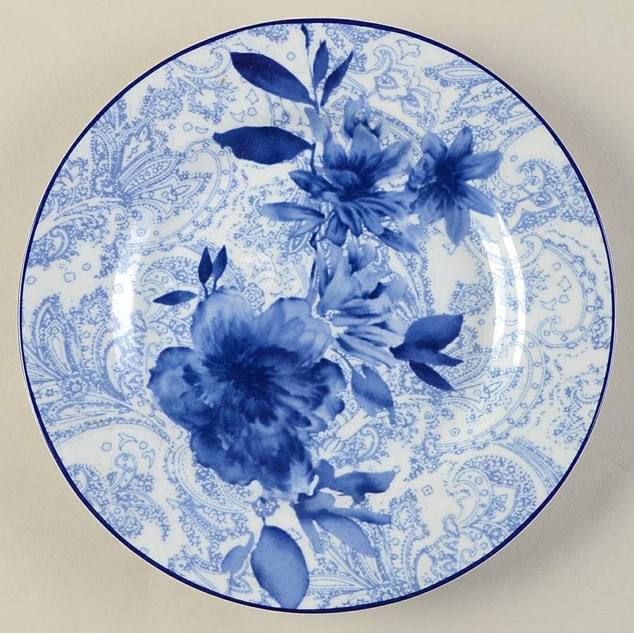Blue And White Luncheon Plate by Cracker Barrel-1