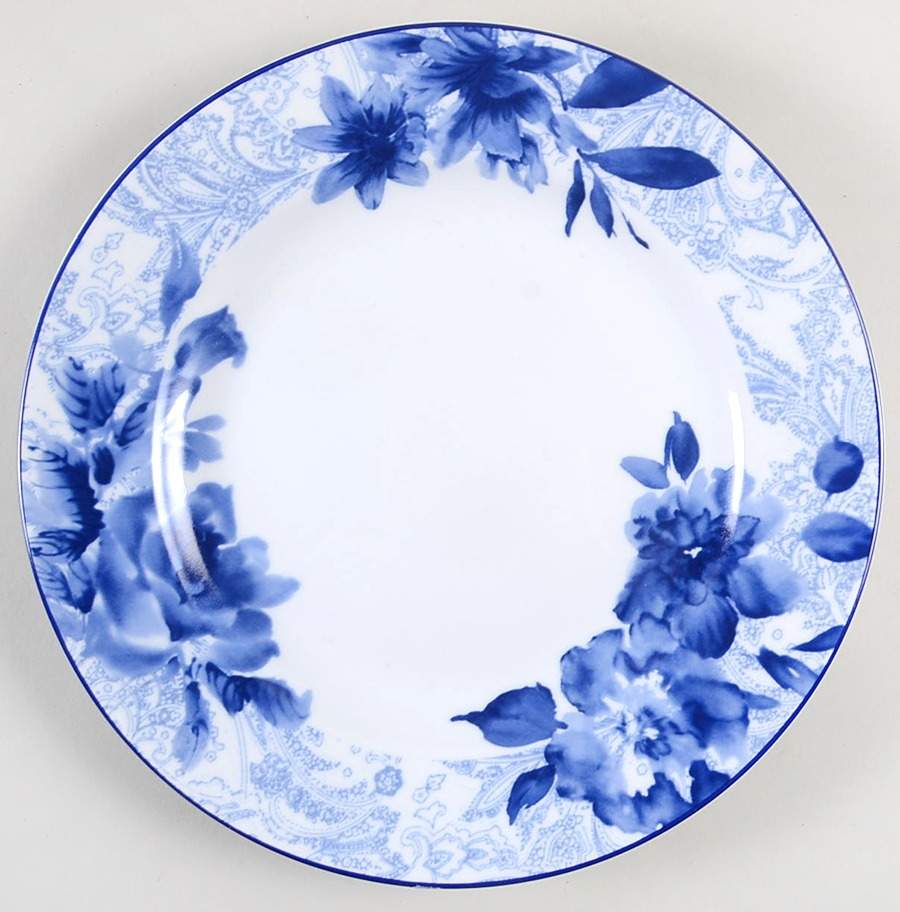 Blue And White Dinner Plate by Cracker Barrel-1